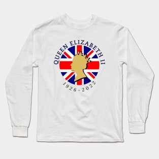 RIP Queen Elizabeth II (1926 - 2022) Print Design Long Sleeve T-Shirt